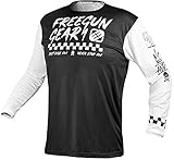 Leichtes Jersey Freegun Devo Speed Motocross Jersey Schwarz XXL