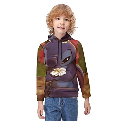 Stitch Traje De Anime 3D Personaje De Dibujos Animados Sudadera con Capucha Otoño Invierno Sudadera con Capucha De Manga Larga Abrigo Niños Niñas 9-11Y Cover