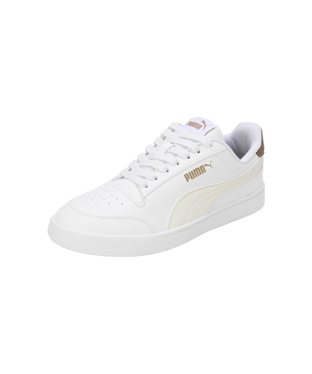 Puma Unisex-Adult Shuffle White-Frosted Ivory-Gold Sneaker - 7.5 UK (30966829) (B0D1CKCX88) Amazon Price History, Amazon Price Tracker
