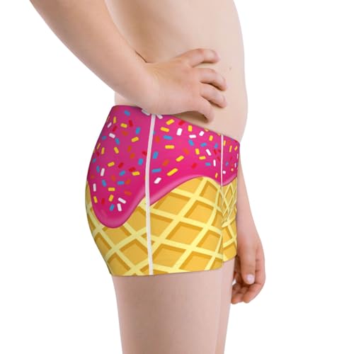 Boys' Cotton Boxer Brief Soft Underwear-Red Ice Cream2