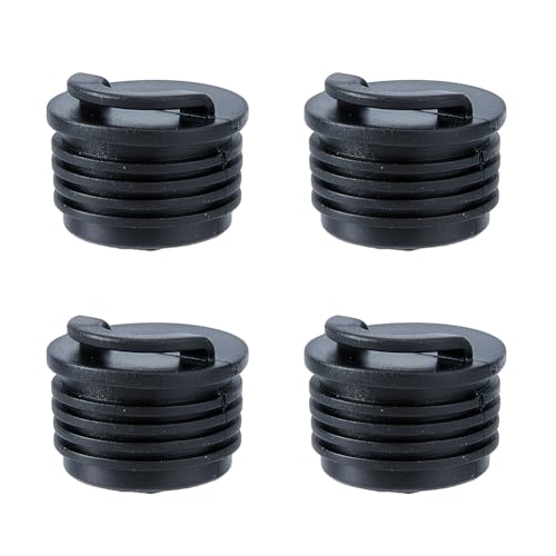DICOSMETIC 4Pcs Kayak Scupper Plug Push-in Boats Scuppers Rubber Drain Hole Stopper Black Kayak Hole Seal Boat Drain Plug Stopper for Boat Prevent Water