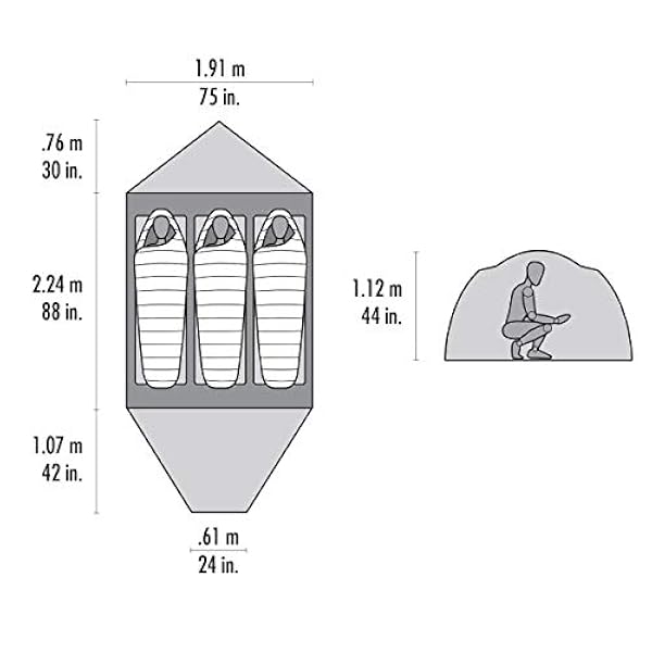MSR expeditie-tenten msr afstandsbediening 4 seizoen persoon bergbeklimmen tent met koepel vestibule
