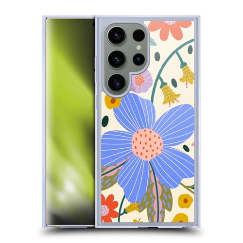 Coque souple Samsung S24 Ultra imprimé fleurs compatible MagSafe