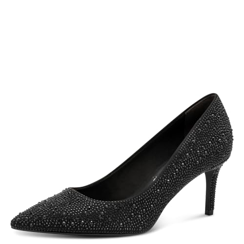 Tamaris Damen Pumps Vegan schwarz 38