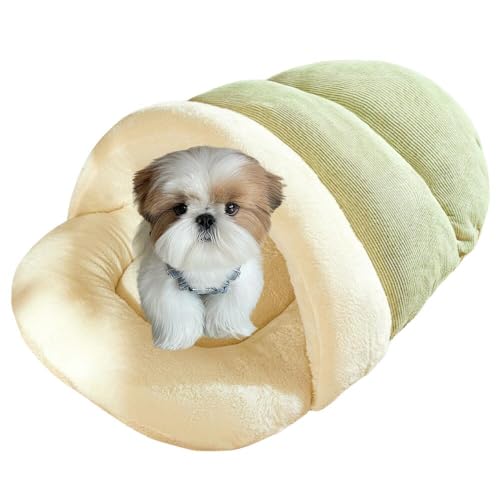 Lifetips シーズー(Shih Tzu) ペットベッド 犬猫兼用 冬用 寝袋型 ふわふわ クッション 保温 防寒 洗える 小型犬 中型犬 室内 おしゃれ 北欧風 ソファ ハウス 快眠グッズ 抱っこ感覚 多頭飼い対応 寝具 抗菌 防臭 速乾 低アレルゲ