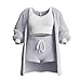Produktbild The Cozy Knit Set, 3 Piece Set-Cozy Knit Sets Crop Top, Shorts & Long Coat (Grau, M)