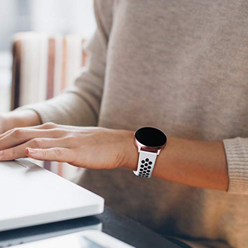 Lerobo Band Compatible For Samsung Galaxy Watch Active 2 40Mm 44Mm/Galaxy Watch 4 Band/Galaxy Watch 5 Bands/Galaxy Watch 5 Pro Band,Watch 3 41Mm/Galaxy Watch 42Mm,20Mm Soft Silicone Band For Women Men #TOP5