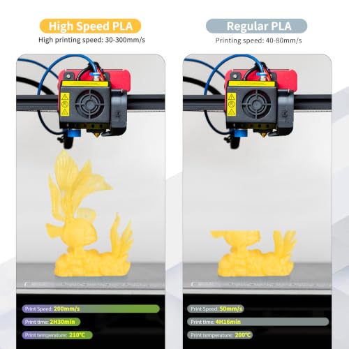 Image of iSANMATE Rapid Clear Citrine Yellow PLA Filament 1.75mm, 3D Printer Filament Transparent Filament, for Bambu Lab 3D Printers, AMS, AMSLite, 1kg Spool (2.2lbs)