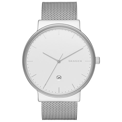 15 Stunning Minimalist Watches For Men Under $200 36 Skagen Men's Ancher Quartz Stainless Steel Mesh Casual Watch, Color: Silver-Tone (Model: SKW6290)