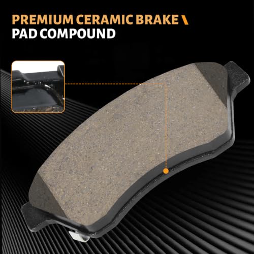 Image of D1522 Front Ceramic Brake Pads Kit Fit For Chevrolet Cruze 2011-2015, For Chevrolet Cruze Limited 2016, For Chevrolet Sonic 2012-2017