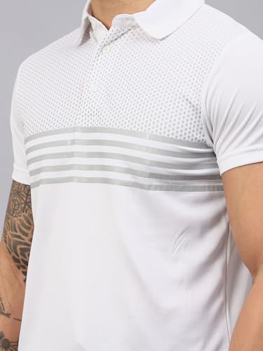 Image of VECTOR X OMT-258 Men's Water Printed Polo T-Shirt