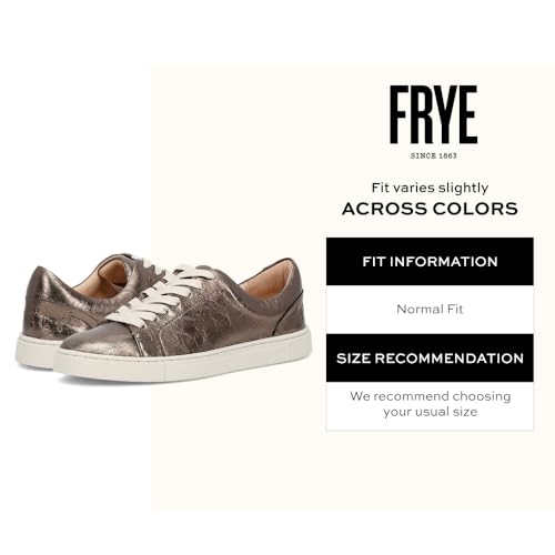Image of Frye Ivy Low Lace Sneakers for Women - Removable Footbed Shoes - Leather Womens Casual Shoes - Crafted from Soft, Vintage Italian Leather with Removable Molded Footbed