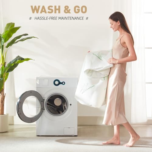 Image of Cooling Queen Mattress Protector-100% Waterproof & Noiseless Rayon Fiber Mattress Cover (60 inch x 80 inch) Size Bed Soft, Breathable, Guards Against Spills Matterss Pad - Pockets Up to 21″