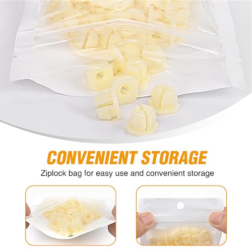 Image of GOOACC 50 Pcs Grill Screw Nuts #8 Screw Size Front End & Instrument Panel Nut for GM 3893980 Chrysler Chevy 1967-on