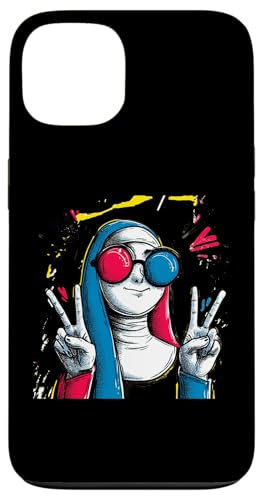 Nun Double Peace ���g�� �|�b�v �L�����N�^�[ �O���t�B�b�N �T�C�� �W�F�X�`���[ �X�}�z�P�[�X iPhone 13 �p