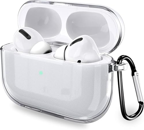 BOOLINN �����ق��Ղ�2�P�[�X �Ή� airpods pro2 �N���A�P�[�X TPU�f�� �j�����p �S�ʕی� �t�����gLED���C�g���B��Ȃ� ���C�����X�[�d�ɑΉ� �Ռ��z���ی�J�o�[(�N���A)
