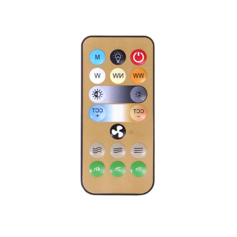 Whigetiy Adjustable Brightness Fan Speed Timing Remote Control Replacement For Home Bedroom E27 Ceiling Fan Light Wireless Fan Remote