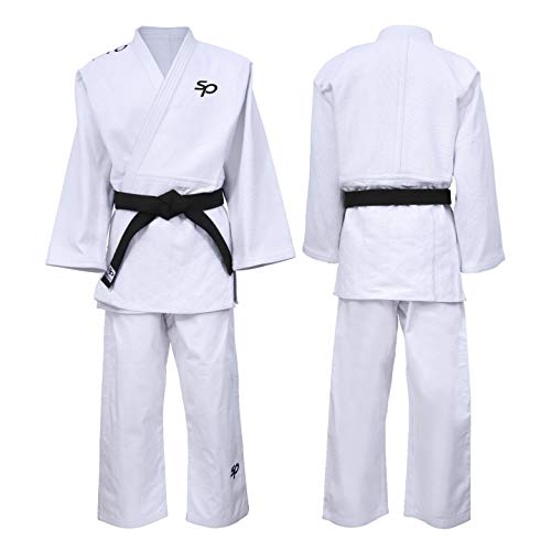 Starpro Judo Kimono Gi 550 grammes | Mélange de Coton de qualité supérieure | Blanc | Judogi Professionnel pour l'entraînement et la compétition | Hommes et Femmes | Taille Adulte Cover