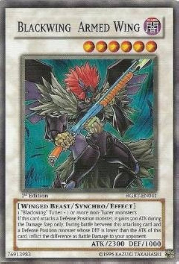 Amazon.co.jp: 遊戯王 英語版 RGBT-EN041 Blackwing Armed Wing