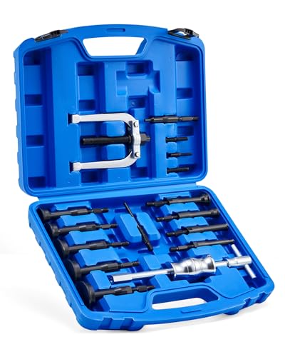 Orion Motor Tech Extracteur de Roulement Intérieur 16 Pièces, Kit d'Arrache Roulement avec Masse à Inertie et Contre-Appui, Extracteur de Roulement pour...