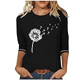 Camiseta de Manga Corta Mujer Moda Casual Estampado Camisa Blusa Cuello Redondo Suelto Tumblr Tops Verano 2024 Fiesta T-Shirt Original Basic tee Elegant Playa