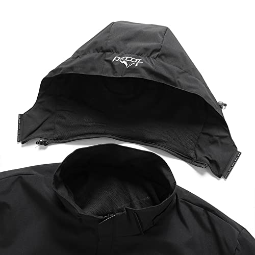 Men's Lightweight Waterproof Hooded Softshell Rain Jacket #TOP26
