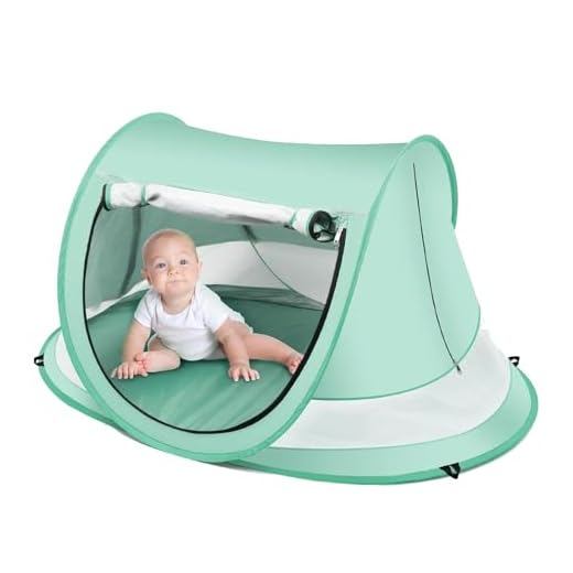 Tente Anti UV Bébé Plage, Protège Solaire Haute Été, Tente Anti Sable Légère Pliable pour Plage, Vacances, Pique-Nique, Voyage, Extérieur Et Jardin