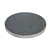Edelstahl Ronde V2A 30-150mm Ankerplatte Deckel Flansch Bodenplatte Platte VA (Stahl S235 JRG2 roh, 100x4mm²)