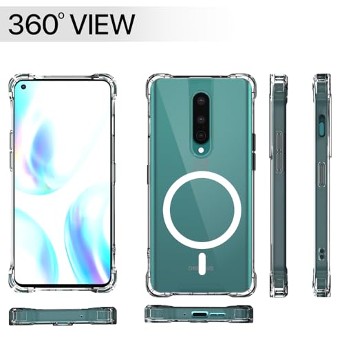 Image of Amazon Basics Back Cover for OnePlus 8 Mag-Safe Shockproof PC + TPU Protective Case Magnetic Support Bumper Case (Transparent Mag-Safe)