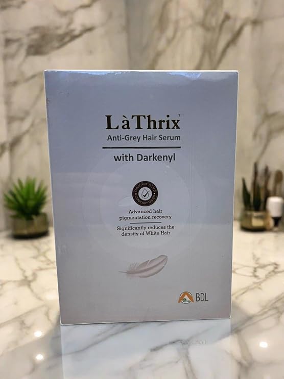 NEW LaThrix Anti-Grey Hair Serum 50ml | With Darkenyl & Antioxidants | Reduces Premature Greying | Stimulates Natural Hair Pigment | Non-Greasy, Lightweight Formula | For Men & Women-image-37