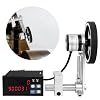 JIAWANSHUN Digital Length Meter Counter Mechanical Length Counter Single Measure Wheel Unit in Feet Meter with Control Function 0-999999 Input AC100-240V Output DC12V