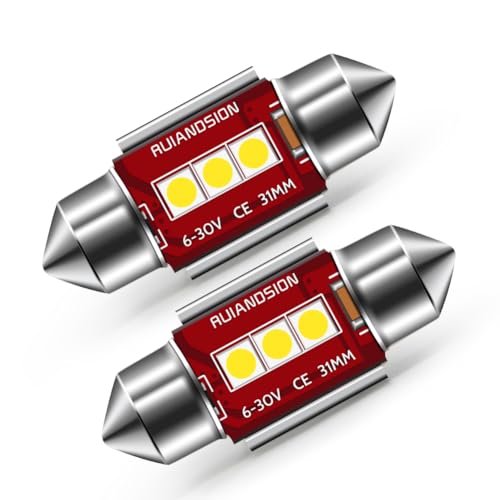 Lámparas LED Dome 31mm Pack 2 Ruiandsion Blanco miniatura 1