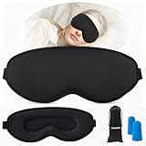 SANREE Sleep Mask for Side Sleeper Women Men,Blackout Eye Masks for Sleep