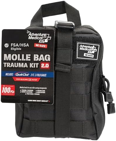 Adventure Medical Molle Bag Trauma Kit 2.0 (Black Bag)