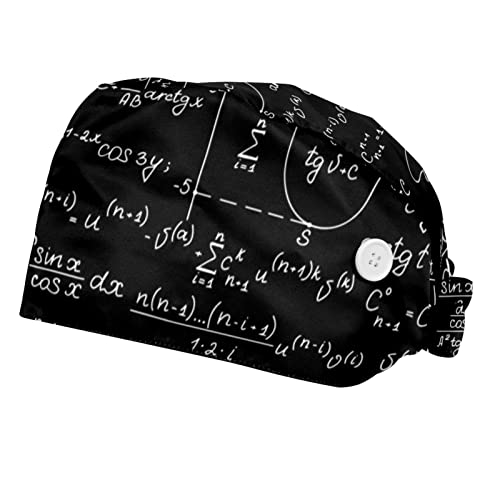 Casquette formules mathématiques couvre-chef confortable pour longues journées en cuisine
