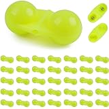 FUSIGO Fishing Double Rattle Beads, 35pcs Catfish Rig Rattles Fishing Attractor Plastic Beads Fishing Bells Accessory Tool Catfish Rattles for Catfish Striper Bass Pompano