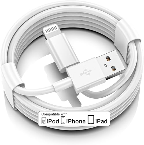 Image of HANYCONY Pack Of 2 Carplay Cable, 3.3FT Car Charger Cord For USB A to Lightning Cable Compatible for iPhone 14 13 12 11 Pro Max XR XS X 8 7 6 Plus SE iPad Charger Car Charging Cable