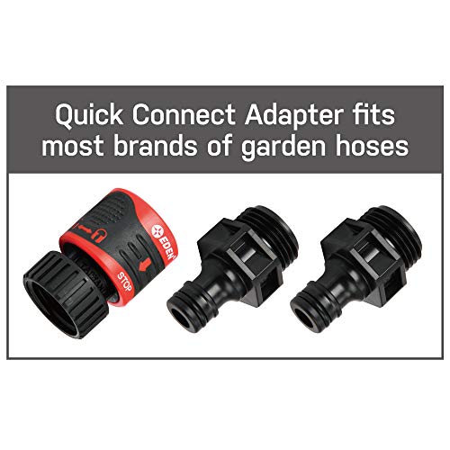 Eden 94122 Metal Adjustable 6-Pattern Mobile Rotary Gear Drive Garden Sprinkler for Yard W/Quick Connect Starter Set - Image 4