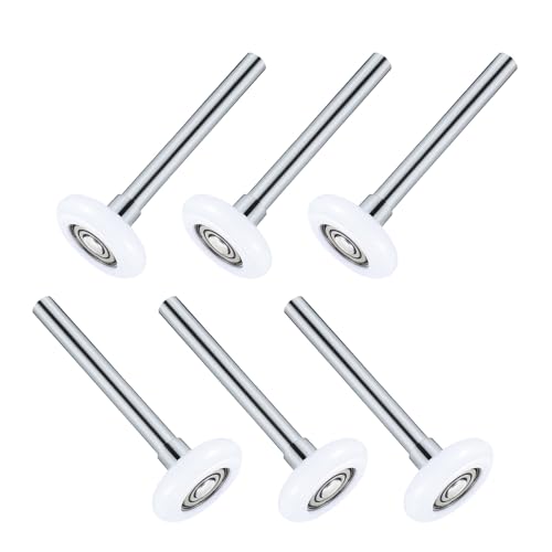 VILLFUL 6 Piezas Unidades Rodillos para Puerta de Garaje con Cojinetes de Nylon Resistentes y Silenciosos Compatibles para Uso Residencial y Comercial Duraderos Tecnología Ultra Silenciosa