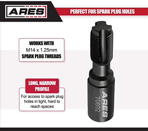 Ares 70692 - Limited Access Thread Chaser - Fits M14 X 1.25Mm Size Plugs - Perfect For Spark Plug Holes In Confined And Limited Access Areas #TOP1