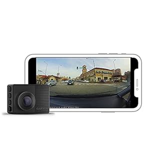 Garmin Dash Cam 67W, 1440p and extra-wide 180-degree FOV, Monitor Your Vehicle While Away w/ New Connected Features, Voice Control, Compact and Discreet, Includes Memory Card – 010-02505-05