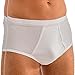 Produktbild HERMKO 3248 2er Pack Herren Slip aus 100% Bio-Baumwolle mit Eingriff Doppelripp, Größe:D 6 = EU L, Farbe:weiß