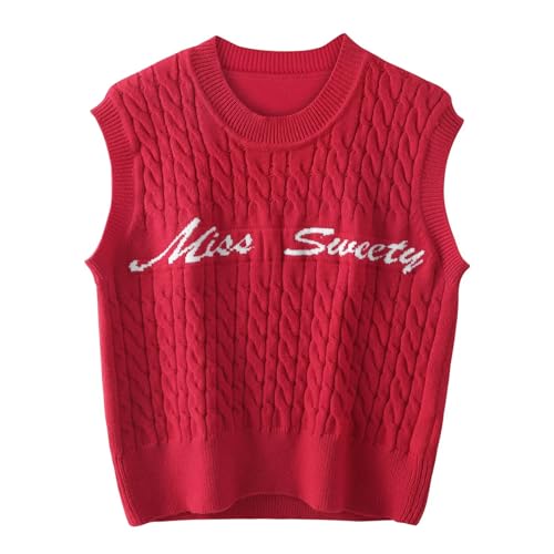 Image of Womens Sweater Vest Sleeveless Cotton Casual V Neck Pullover
