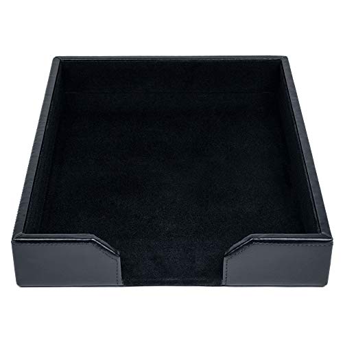 Dacasso Bonded Briefablage, Schwarz