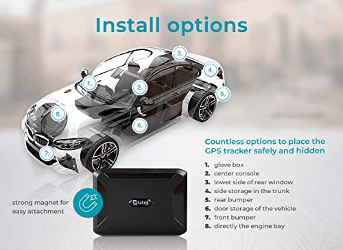 Salind Gps Magnetic, Up To 70 Days Battery - Gps Tracker For Every Vehicle, 4G Lte Car Gps Tracker With Strong Built-In Magnet For Easy Fixation On All Surfaces, Robust & Splash Proof Tracking Device #TOP3