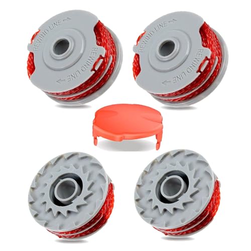 Viilich 4pcs Bobine de fil pour Flymo FLY021,Bobine de Rechange pour Coupe-Bordures pour Flymo,Contour 500 XT, Power Trim 500 XT, Mini Trim Contour XT, Mini Trim Auto...