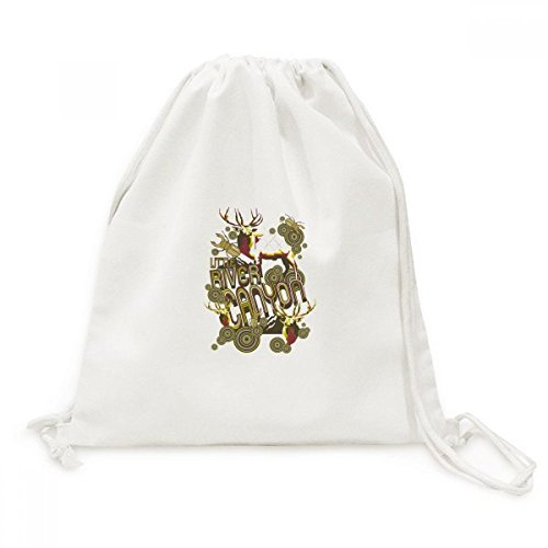 Sac cordon en toile effet artistique insectes colorés Rennes