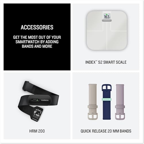 Garmin vivoactive 6, Health and Fitness GPS Smartwatch, AMOLED Display, Up to 11 Days of Battery, Pink Dawn with Silicone Band, 010-02985-03 - Bundle w/Deco Essentials Dock & USB-C Charger - image 7