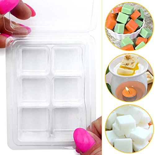Moules à cire réutilisables WANGCL en plastique transparent pour bougies parfaites - 4