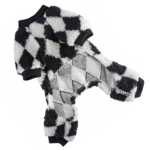 TOBBOMEY ペットパジャマ 小型犬用パピーコート ドッグレインコート ミディアム ダックスフンド ペット衣装アパレル 犬クールベスト 子犬のアクセサリー 繊細な子犬の衣装 足の犬服 フランネル